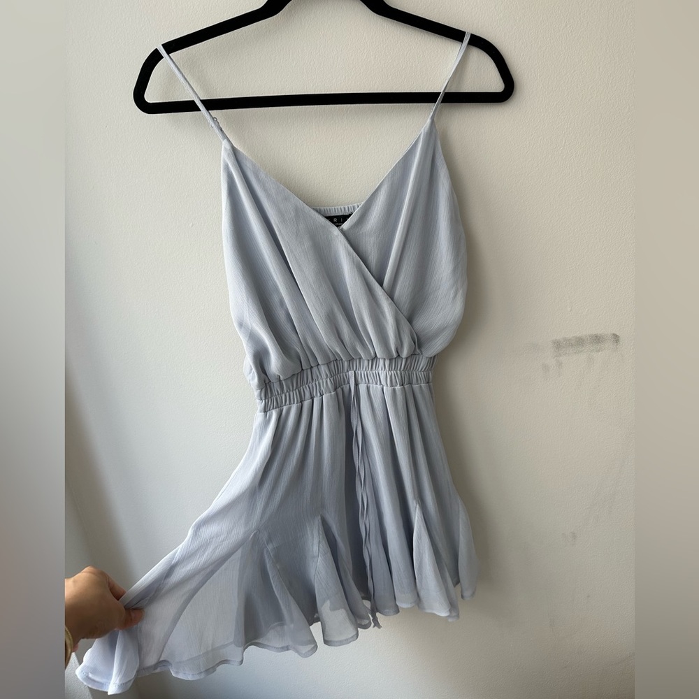 Light Blue Flowy Spaghetti Strap Romper